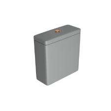 Caixa Acoplada com Acionamento Duo Quadra/Polo/Piano/Unic/Axis/Living Cinza Fosco e Red Gold - CD.21F.GL.RD.86