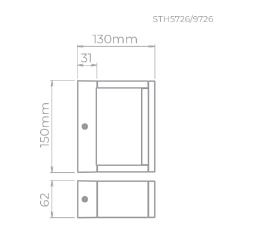 Arandela Recognizer Luz Indireta 7w 3000k Branco