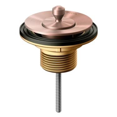 V�lvula de Escoamento Universal Arte com Tampa de Metal Cobre Escovado