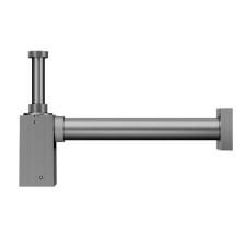 Sif�o para Lavat�rio Square Grafite Escovado