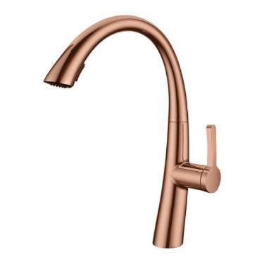 Misturador Monocomando para Cozinha de Mesa Gourmet Chef  Rose Gold