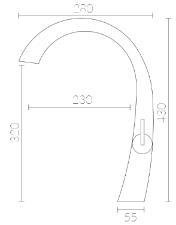 Misturador Monocomando para Cozinha de Mesa Gourmet Chef  Rose Gold