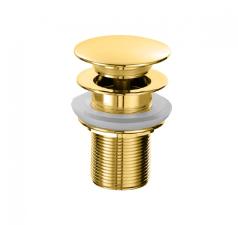 V�lvula para Lav�torio Click-Clac com Acionamneto Direto Componentes Dourado