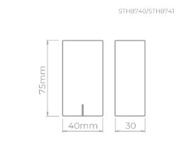 Balizador De Soprepor Risk 3w 3000k Preto
