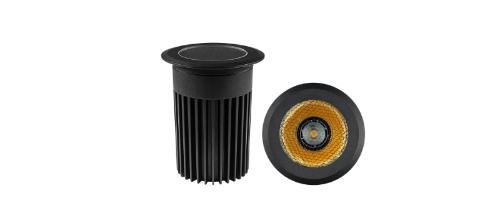 Embutido de Solo com grade antiofuscante 12� 18w 3000k Preto