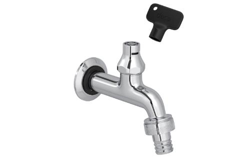 Torneira de Parede para uso Restrito Jardim tanque e Mangueira Cromado