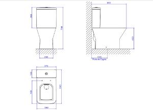Bacia para Caixa Acoplada Living Branco - P.340.17