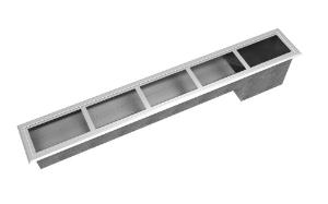 Canal Equipado 1575X235 CE-5F Inox Escovado