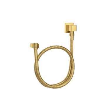 Kit Flex�vel Quadrado com Suporte para Ducha Manual Gold