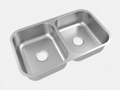 Cuba Dupla 70X40cm CD-34 4 1/2 Inox Escovado