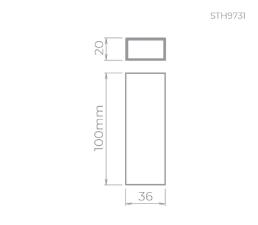 Arandela Wall Mini 1 Facho Aberto 1 Facho Fechado 5w 3000k Branco