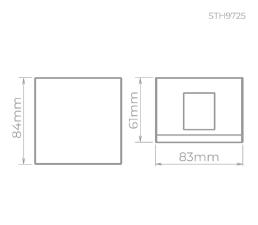 Arandela Line 6w 3000k Preto