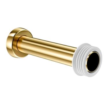 Tubo de Liga��o Bacia 30 cm Ouro Polido