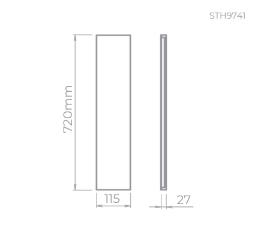 Arandela Reflex 20w 3000k Preto