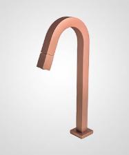 Torneira para Lavat�rio de Mesa Bica Alta Open Rose Fosco