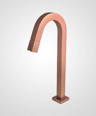 Torneira para Lavat�rio de Mesa Bica Alta Open Rose Fosco
