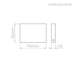 Balizador De Soprepor Mini Neu 2 15w 3000k Branco