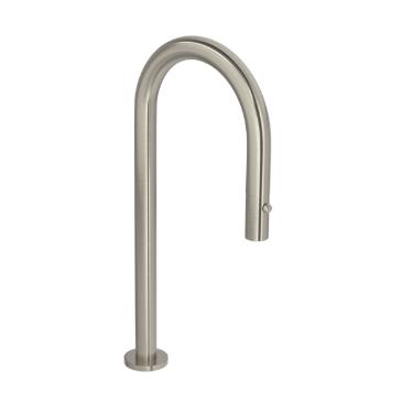 Bica Monocomando para Cozinha de Mesa Deca You Curva Inox