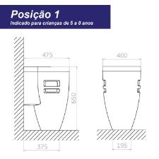 Cuba de Piso Suspensa Kids com Coluna - LC.31.17