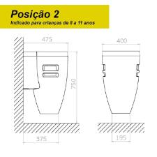 Cuba de Piso Suspensa Kids com Coluna - LC.31.17