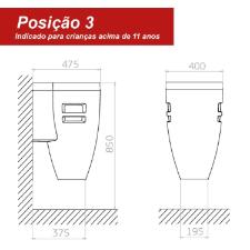 Cuba de Piso Suspensa Kids com Coluna - LC.31.17