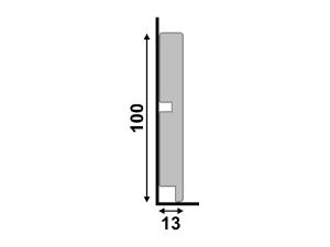 Rodap� 454 Cinza Glacial 10cm