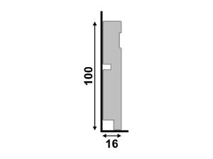 Rodap� 457 Cinza Glacial 10cm