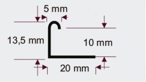 Filete 120cm L Ouro Polido