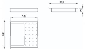 Porta Esponja 15cm Inox