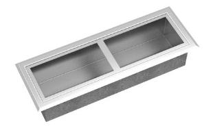 Canal Equipado 66,7X235 CE-2 Inox Escovado