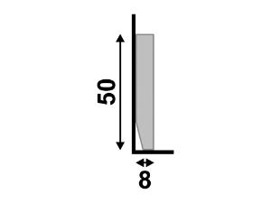 Rodap� 51  Branco 5cm