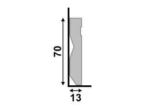 Rodap� 72 Branco 7cm