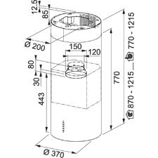 Coifa de ilha Tunnel Plus Inox Franke 37cm 220V