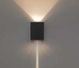 Arandela Effekt 1 Facho Aberto 8w 3000k Preto