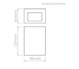 Arandela Effekt 1 Facho Aberto 8w 3000k Preto