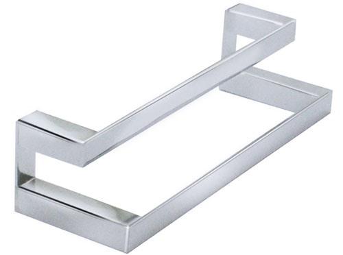 Porta Toalha Duplo 30cm Metric Cromado