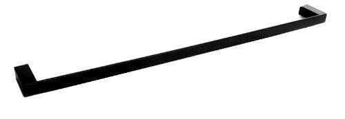 Porta Toalha 60cm Metric Preto Fosco
