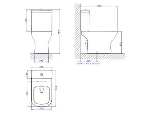 Bacia para Caixa Acoplada Axis Total Clean Branco - P.4700.17