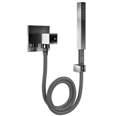 Desviador para Chuveiro 1/2 Square Grafite Polido