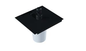 Dispenser para Sab�o Liquido e Apoio de Esponja 15cm Black