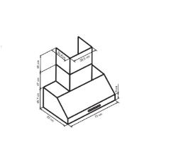 Coifa de Parede Alpha 75cm Inox