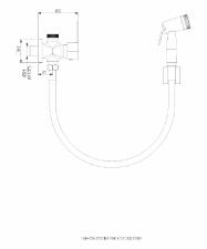 Ducha Higi�nica Led Preto Fosco