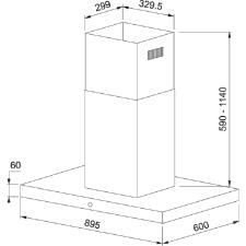 Coifa de Ilha de Linea Touch Franke 90cm 220V