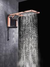 Chuveiro Acqua Duo Ultra Eletr�nico Com Ducha 220V 6800W Preto e Rose Gold