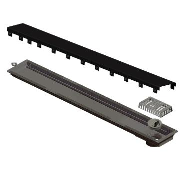 Ralo Linear Versatile Tampa Inox Black Matte 50 cm