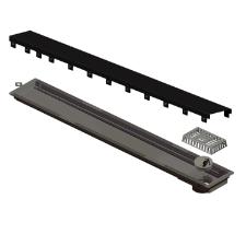 Ralo Linear Versatile Tampa Inox Black Matte 75 cm