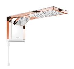 Chuveiro Acqua Duo Ultra Eletr�nico Com Ducha 220V 6800W Branco e Rose Gold