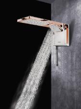 Chuveiro Acqua Duo Ultra Eletr�nico Com Ducha 220V 6800W Branco e Rose Gold