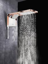 Chuveiro Acqua Duo Ultra Eletr�nico Com Ducha 220V 6800W Branco e Rose Gold