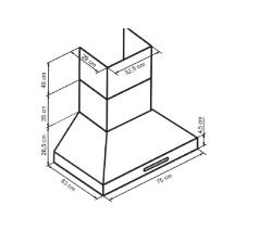 Coifa de Parede �mega 75cm Inox
